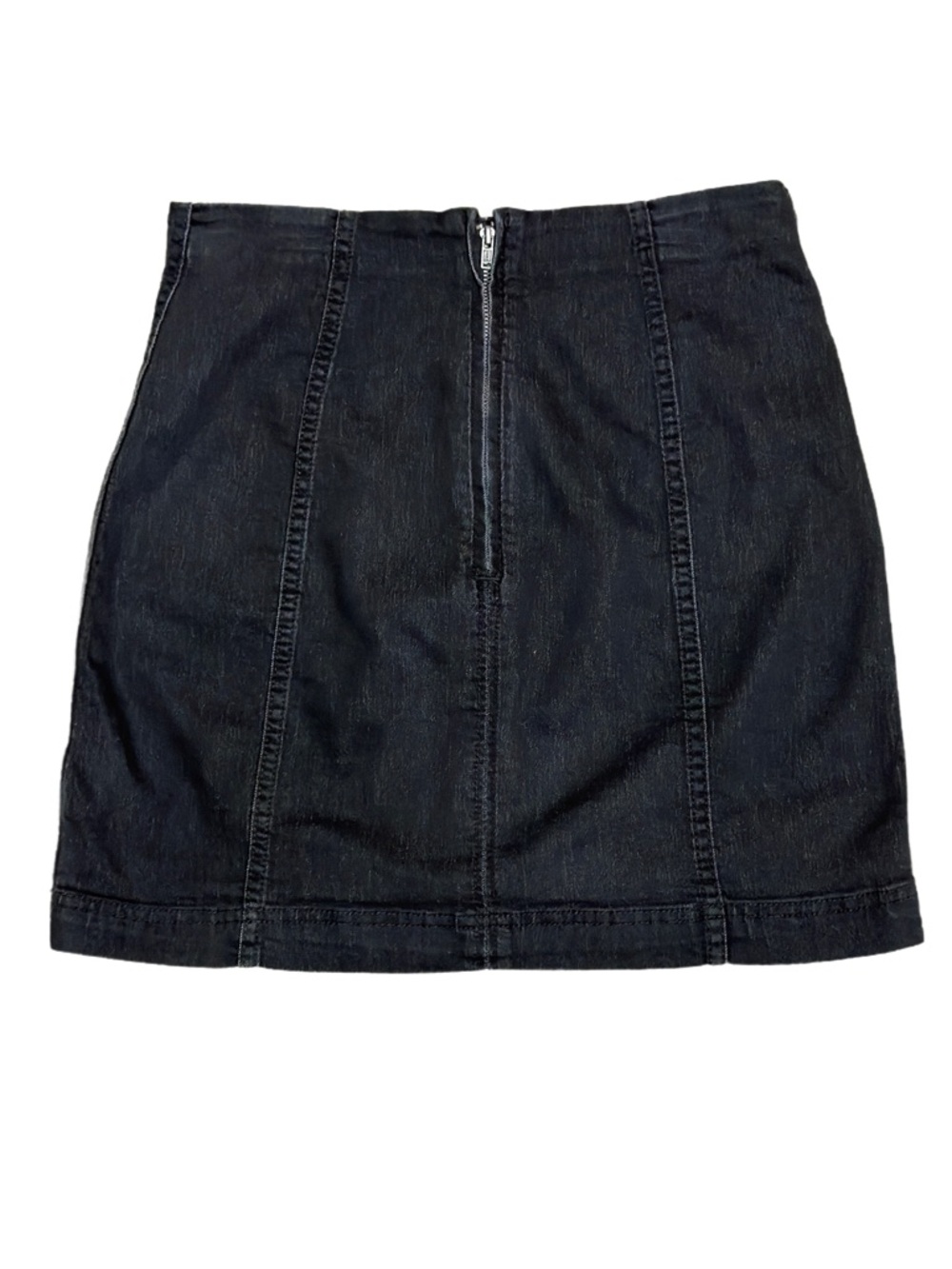 Free People Black Denim Skirt - Picture 2 of 6